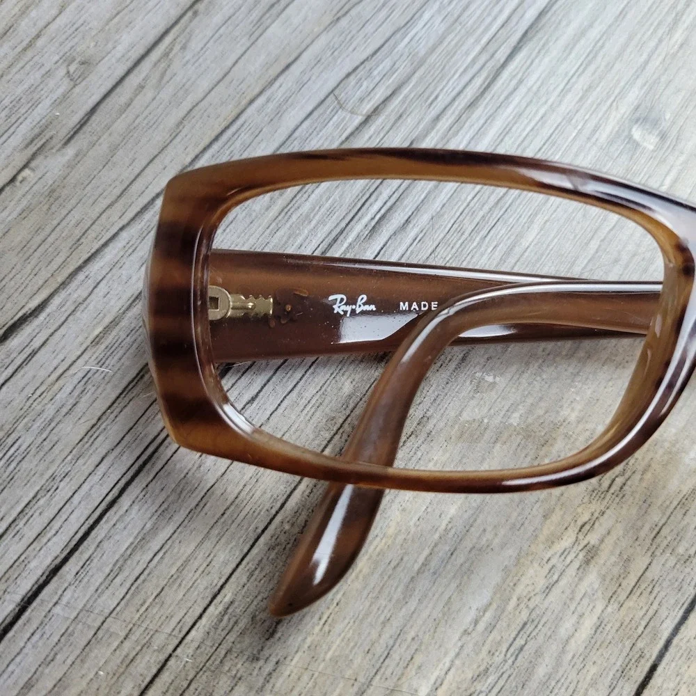 Ray-Ban Eyeglasses RB 4067 689 Brown Rectangular Frames‎ Only 52-16-145